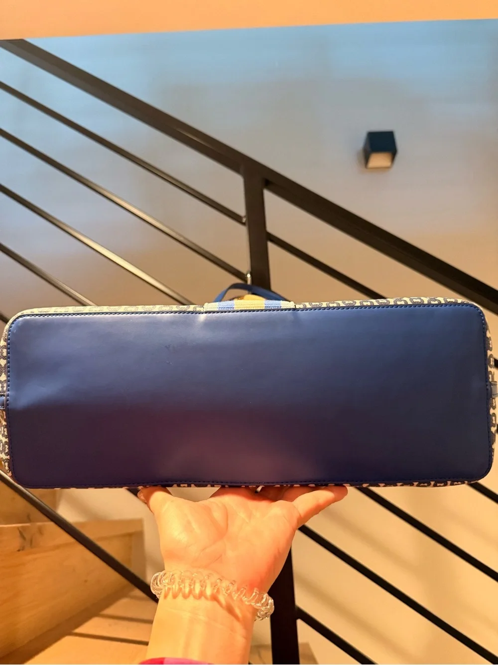 Tory Burch Gemini Link Canvas Tote - Bondi Blue